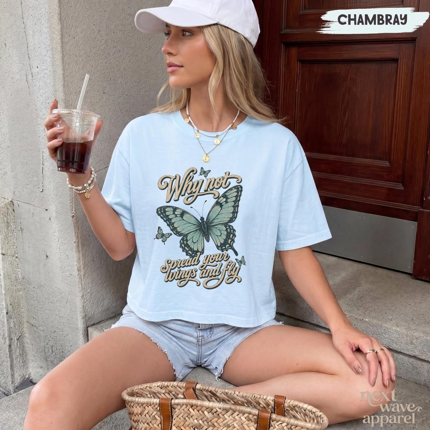 Vintage Inspirational Cropped T-Shirt