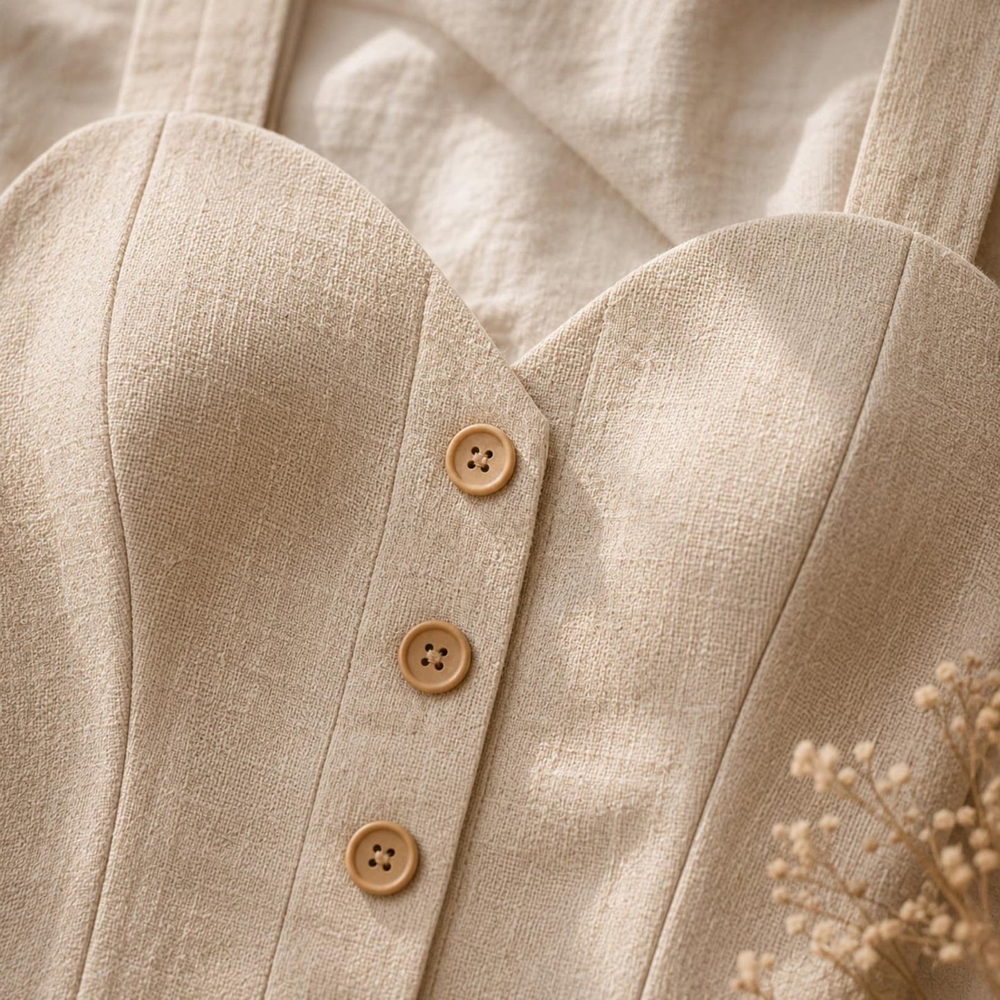 Linen Corset Tank Top